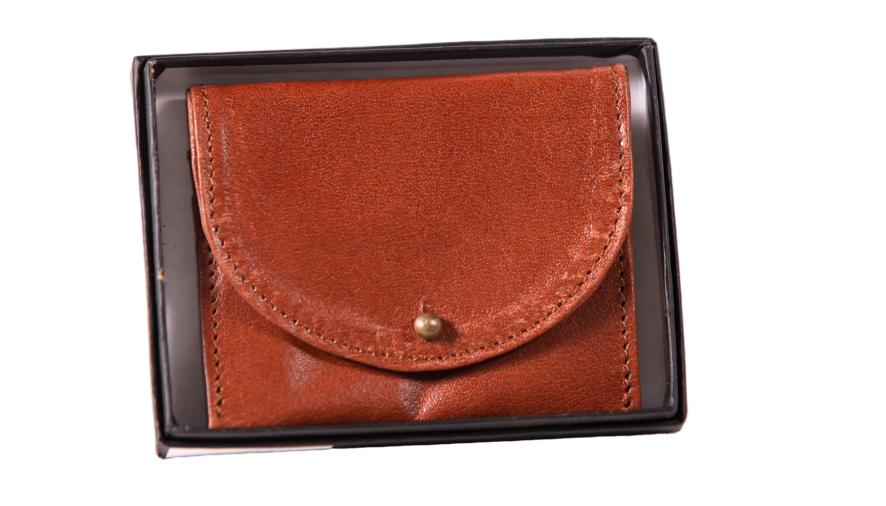 124-10 C Nut Rustic Nomad Card Keeper 10.5Cmx0.5Cmx8.5Cm - Image 1