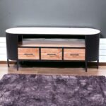 Industrial Chic Marblewood Tv Cabinet  145Cmx40Cmx60Cm - Image 2