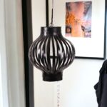Black Aura Steel Symphony Pendant Light 60cmX60cmX38cm - Image 2