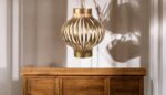 Golden Aura Steel Symphony Pendant Light 49cmX49cmX33cm - Image 2
