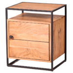 Urban Luxe  Acacia Bedside 60Cmx50Cmx40Cm