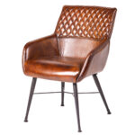 Rugged Luxe Leather Chair 63Cmx65Cmx83Cm