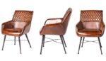 Rugged Luxe Leather Chair 63Cmx65Cmx83Cm - Image 2