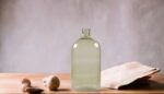 Large Green Glass Vase 21.5Cmx10.25Cm3 - Image 2