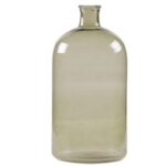Large Green Glass Vase 21.5Cmx10.25Cm3