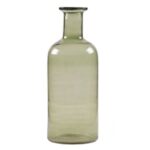 Large Green Glass Vase 19.5Cmx7.5Cm