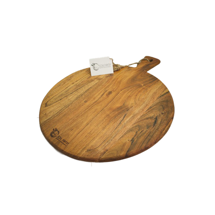 C_1342-1-14 Acacia Round Chopping Board - Big 50Cmx40Cmx1.5Cm - Image 1