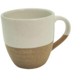Ceramic Large Mug - Wht/Ter
