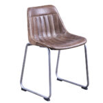 Vintage Saddle Dining Chair 46cmx52cmx77cm
