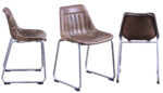 Vintage Saddle Dining Chair 46cmx52cmx77cm - Image 3