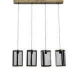 Industrial 4 Lights Hanging Lamp  107Cmx21Cmx138Cm