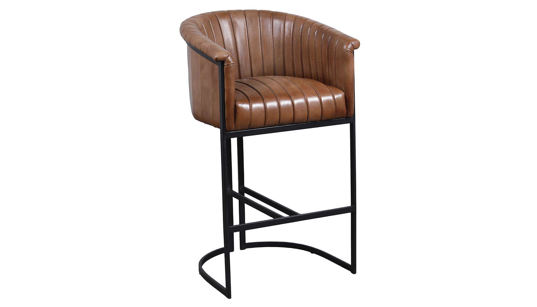 KV037B1-17 Round Leather Bar Chair 66Cmx63Cmx108Cm - Image 1