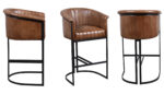 Round Leather Bar Chair  66Cmx63Cmx108Cm - Image 2