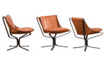 Classic Comforter Brown Leather Chair 70cm x 70cm x 95cm - Image 2
