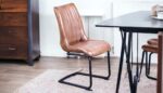 VertiStitch Leather Dining Chair 48cmx61cmx91cm - Image 2