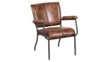Iron Buffalo Leather Chair 71x62x80