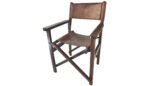 Nomad's Nest Leather Director's Throne 50cmx50cmx89cm