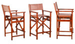 Nomad’s Nest Leather Director’s Throne bar chair 58cm x 62cm x 108cm - Image 3