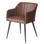 StitchCraft Leather Chair  54X60X82
