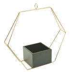 Polygon Gold Plant Holder 30X27X30