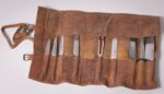 Large Dark Leather Knife/Tool/ Brush Bag - Image 3