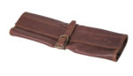 Small Dark Leather Knife/Tool/ Brush Bag