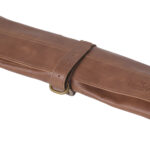 Small Dark Brown Leather Knife/Tool/ Brush Bag