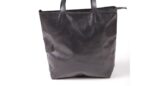 Leather Bag Black 36Cmx42Cm