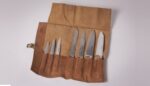 Small Dark Brown Leather Knife/Tool/ Brush Bag - Image 2
