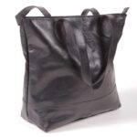 Leather Bag Black 36Cmx40Cm