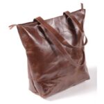 Leather Bag Chestnut  36Cmx40Cm