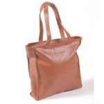 Leather Bag Tan 37Cmx33Cm