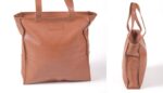 Leather Bag Tan 37Cmx33Cm - Image 2