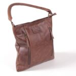 Leather Bag Dark Brown 32Cmx32Cm