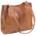 Tan Leather Handbag 28Cmx28Cm