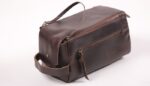 Leather Toiletry Bag 25Cmx13Cmx13Cm
