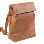 Back Pack With Signature Pocket Tan 25Cmx10Cmx36Cm