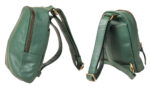 Green Cross Body Leather Bag 23cm x 18cm x 7cm - Image 2