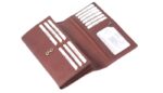Exquisite Dark Brown Leather Ladies Wallet 20Cm X 11Cm - Image 3