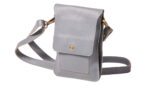 Leather mobile case 20cm x 14cm x 1cm Dove grey