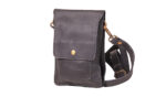 Leather mobile case 20cm x 14cm x 1cm Black