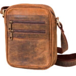Brown Leather Messenger bag 22x17x7