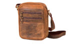 Brown Leather Messenger bag 22x17x7