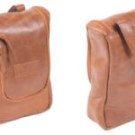 Leather Toiletry Bag Brown  29Cmx20Cm