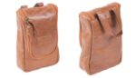 Leather Toiletry Bag Brown  29Cmx20Cm