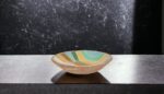 Wooden Bowl Wave Pattern 44Cmx44Cmx9Cm - Image 2