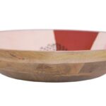Wooden Bowl Dandelion Pattern  44Cmx44Cmx9Cm
