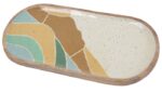 Wooden Tray Wave Pattern  49Cmx24.5Cmx2Cm - Image 2