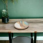 Round Wooden Platter  Wave 40Cmx40Cmx3Cm - Image 2