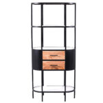 Industrial Chic Marblewood Bookshelf 78Cmx36Cmx172Cm